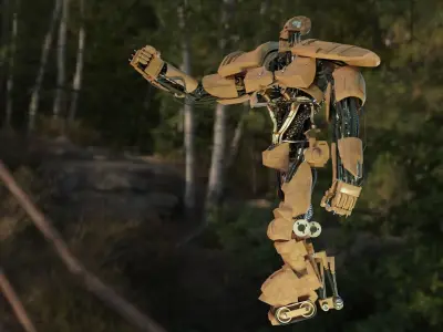 ABC WARRIOR   judge dredd Low-poly 3D model