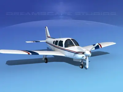 Piper Turbo Arrow 240 V17 3D model