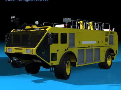 Airport firetruck 3D model