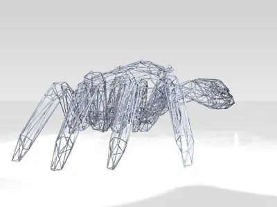 Crab Wireframe 3D model