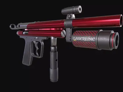 Laser gun 3D model