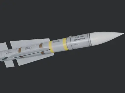 AIM-54C Phoenix missile 3D model
