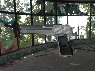 Desert Eagle Low-poly 3D model