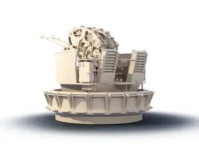 twin Bofors SP48 3D print model