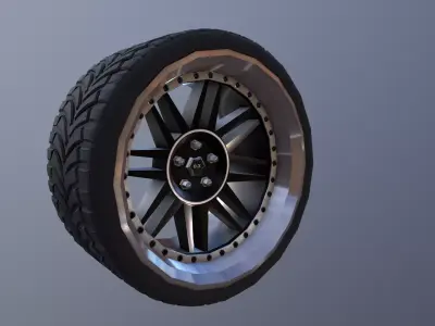 Tire Sport Free low-poly 3D model