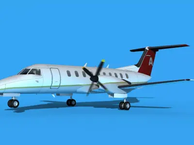 Embraer EMB120 Avior Express 3D model