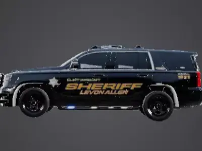 Sheriff SUV Vehicle Police Patrol 3D 3D model
