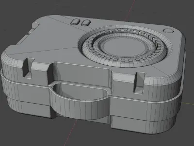 Sci-fi hardsurface Free low-poly 3D model