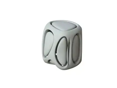 SciFi Cube Object No 67927 Low Poly Shape Low-poly 3D model