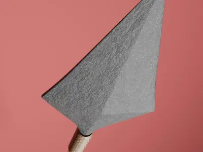 Arrow with stone 3D model