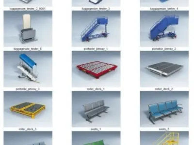 Dosch 3D - Airport Details 3D model