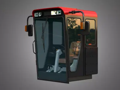 Case Combine 1688 Cabin 3D model