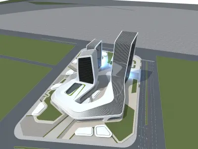 Office Building 1 3D model