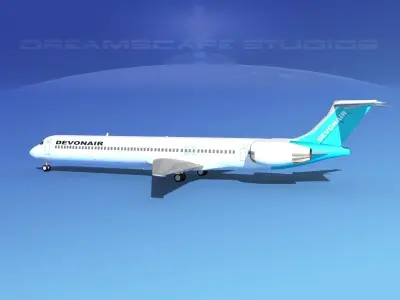 McDonnell Douglas MD-90 Devonair 3D model