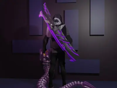 Cyber Masked 3D model