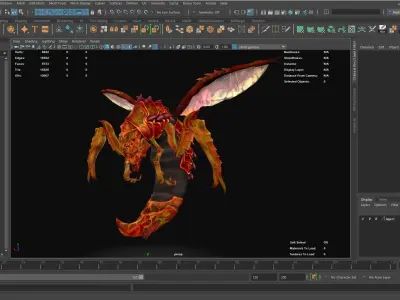 Insects family pack Low-poly 3D model