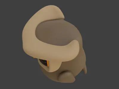 Cartoon Owl 3D model