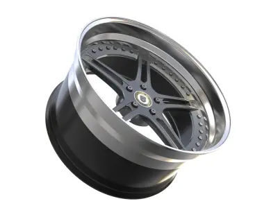 Racing Dynamics RS2 custom wheel 3D model