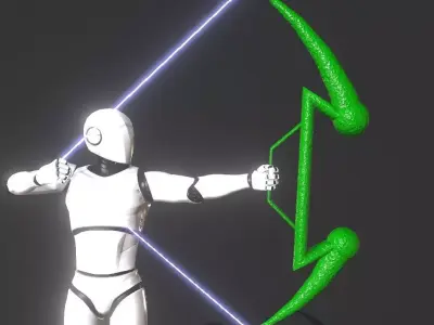 Strange bow Low-poly 3D model