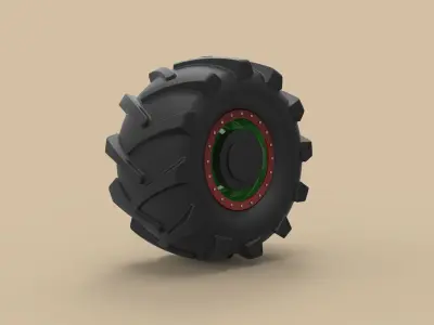 Offroad wheel 21 3D model