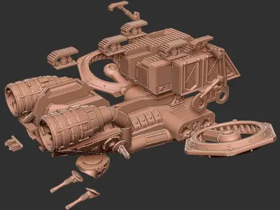 Thunderbird Heavy Assault Transport 3D print model