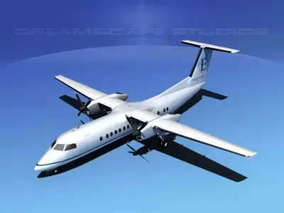 DeHavilland DHC-8-Q300 Everette Charters 3D model