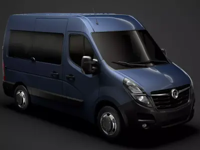 Vauxhall Movano L1H2 WindowVan 2020 3D model