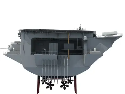 USS Abraham Lincoln Aircraft Carrier CVN-72 3D model