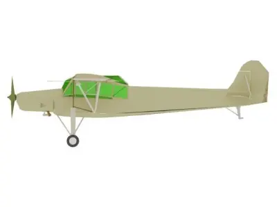 AIRCRAFT STORCH 3D model