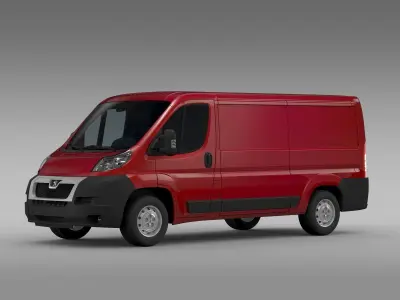 Peugeot Boxer Van L2H1 2006-2014 3D model