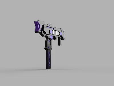 Sombra gun Low-poly 3D model