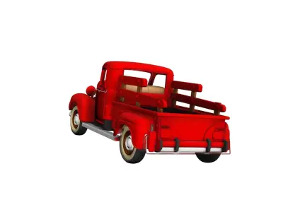 1935 Farm Style Pickup Truck Vintage Utility Vehicle 3D model