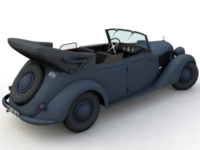 MERCEDES-BENZ TYP 170V CABRIOLET B GERMAN STAFF 1940 3D model