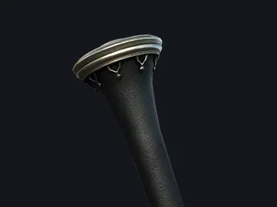 Bollock Dagger Model Low-poly 3D model