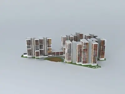 housing complex 3D model