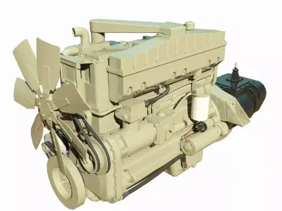 Diesel Engine 3D model