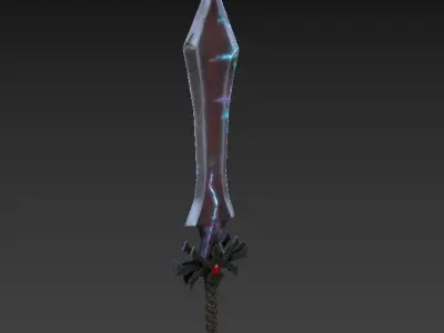 Sword PBR Gameready Stylized Low-poly 3D model