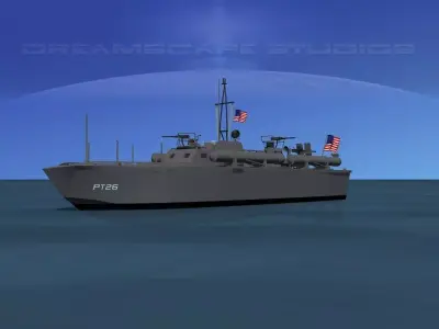 Elco PT Boat PT-26 3D model