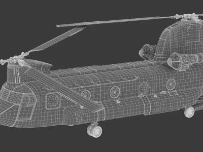 Boeing CH-47 Chinook Camo 3D model