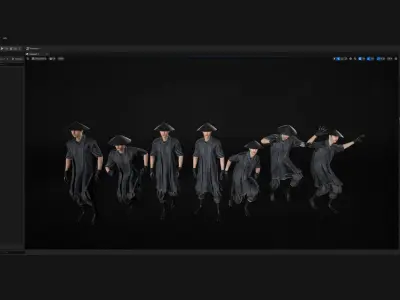 Man Warrior - Modular - Rigged Low-poly 3D model