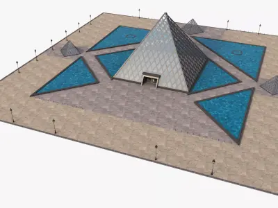 Louvre Pyramid 3D model