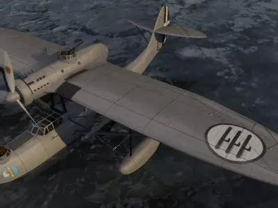 CANT Z-501 Gabbiano 3D model