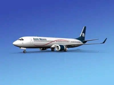 Boeing 737-900ER Aero Mexico 3D model