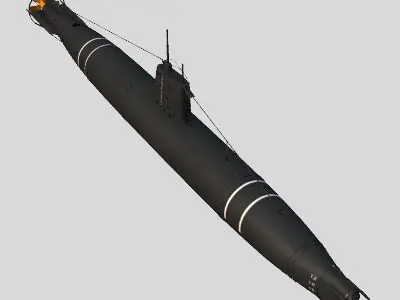 Type A Japanese Submarine 3D model