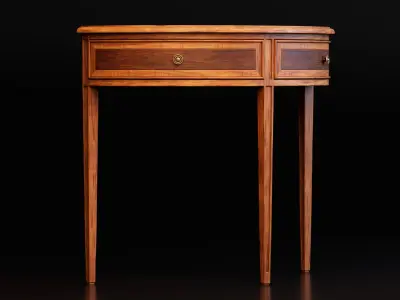 Classic Wooden Console Table 3D model