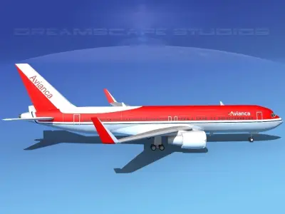 Boeing 767-300 Avianca 3D model