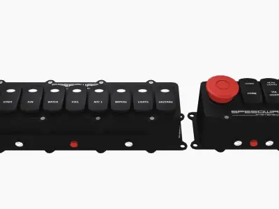 Speedwire switch panels bundle Low-poly 3D model