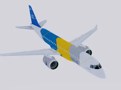 Embraer E190 E-2 Color House 3D model
