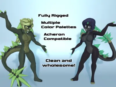 Acheron Kaiju Clean Low-poly 3D model