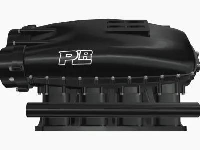 Magnatron 481x billet intake manifold Low-poly 3D model